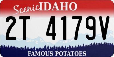 ID license plate 2T4179V