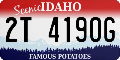 ID license plate 2T4190G
