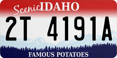 ID license plate 2T4191A
