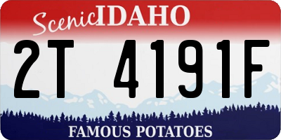 ID license plate 2T4191F
