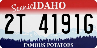 ID license plate 2T4191G