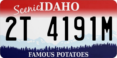 ID license plate 2T4191M