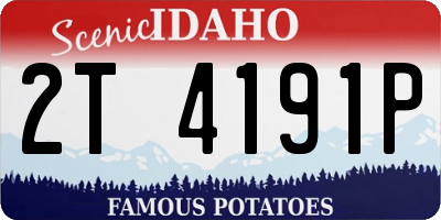 ID license plate 2T4191P
