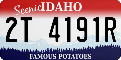 ID license plate 2T4191R