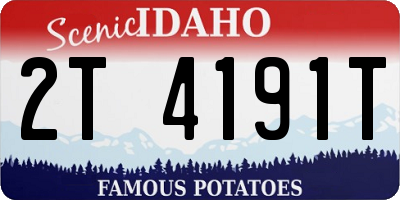 ID license plate 2T4191T