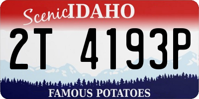ID license plate 2T4193P