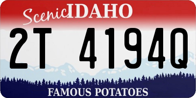 ID license plate 2T4194Q