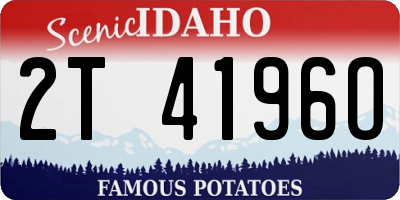 ID license plate 2T4196O