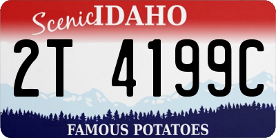 ID license plate 2T4199C