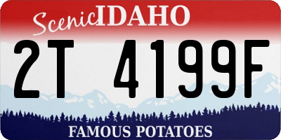 ID license plate 2T4199F
