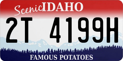 ID license plate 2T4199H