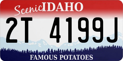 ID license plate 2T4199J