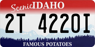 ID license plate 2T4220I