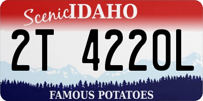 ID license plate 2T4220L