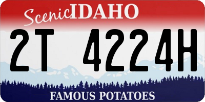ID license plate 2T4224H