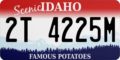 ID license plate 2T4225M