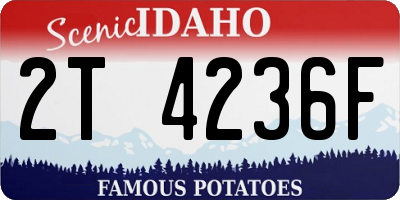 ID license plate 2T4236F