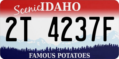 ID license plate 2T4237F