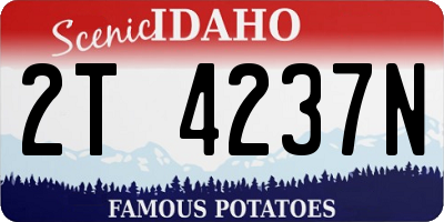ID license plate 2T4237N