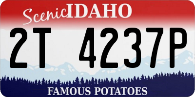 ID license plate 2T4237P
