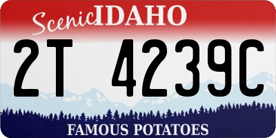ID license plate 2T4239C