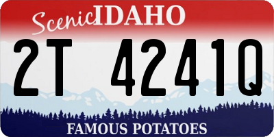 ID license plate 2T4241Q