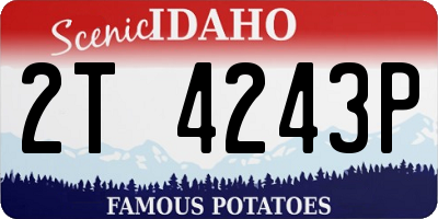 ID license plate 2T4243P