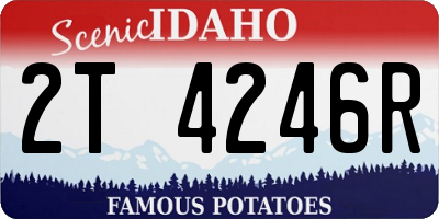 ID license plate 2T4246R