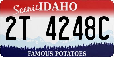 ID license plate 2T4248C