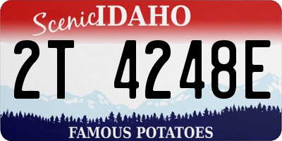 ID license plate 2T4248E