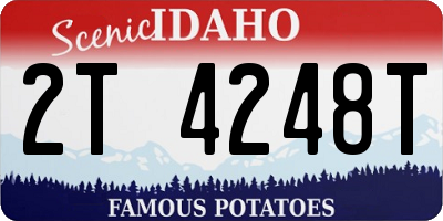 ID license plate 2T4248T