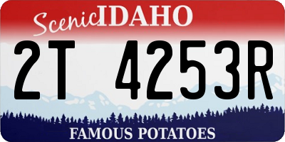 ID license plate 2T4253R