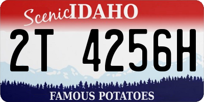 ID license plate 2T4256H