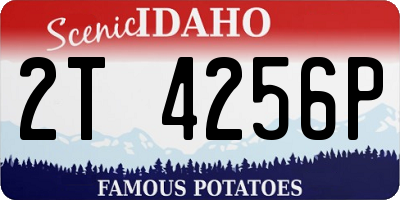 ID license plate 2T4256P