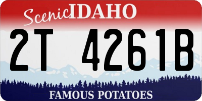 ID license plate 2T4261B