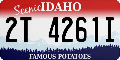 ID license plate 2T4261I