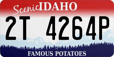 ID license plate 2T4264P