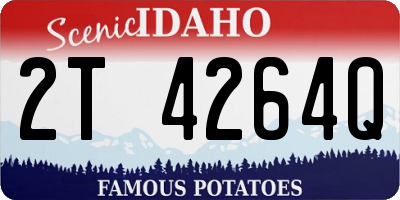 ID license plate 2T4264Q