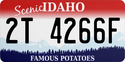 ID license plate 2T4266F