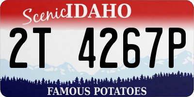 ID license plate 2T4267P