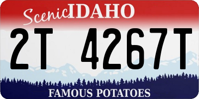 ID license plate 2T4267T