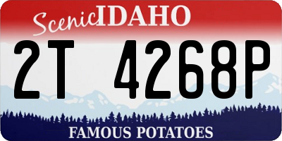 ID license plate 2T4268P