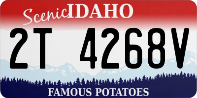 ID license plate 2T4268V