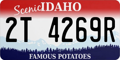 ID license plate 2T4269R