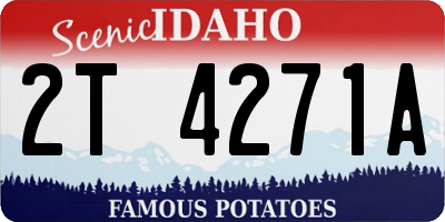 ID license plate 2T4271A