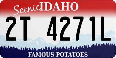 ID license plate 2T4271L