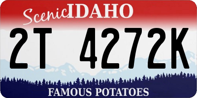 ID license plate 2T4272K