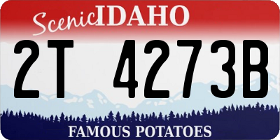 ID license plate 2T4273B