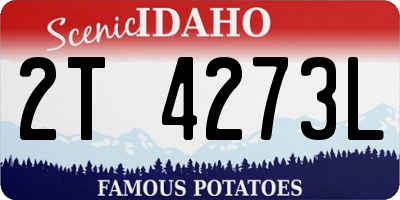ID license plate 2T4273L