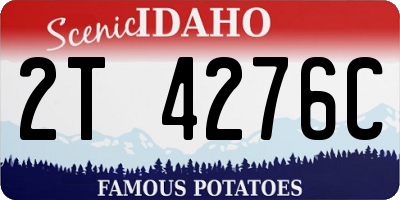 ID license plate 2T4276C